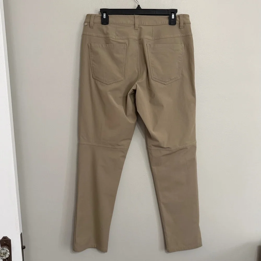 Lululemon Mens 32x31 ABC Slim Fit Warpstreme 5 Pocket Beige Pants LM5583S *Pants - Picture 3 of 12